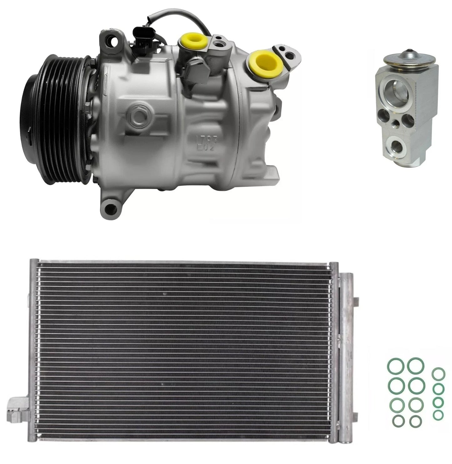 A/C Compressor Kit With Condenser for BMW Alpina B7 4.4L V8 (2019)