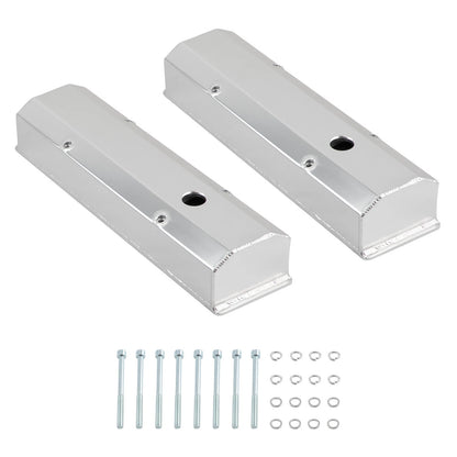 Fabricated Satin Long Bolt Valve Covers for Chevrolet 350 SBC (1958–1986)