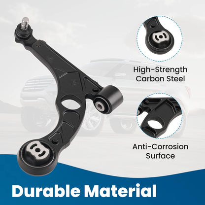 Front Lower Control Arm & Tie Rod Kit for 2013-2016 Dodge Dart (2.0L)