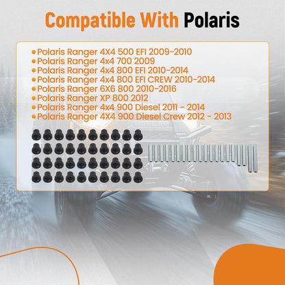 Front Rear Upper Lower A-Arm Bushings Rebuild Kit for Polaris Ranger 500 800 (2012–2014)