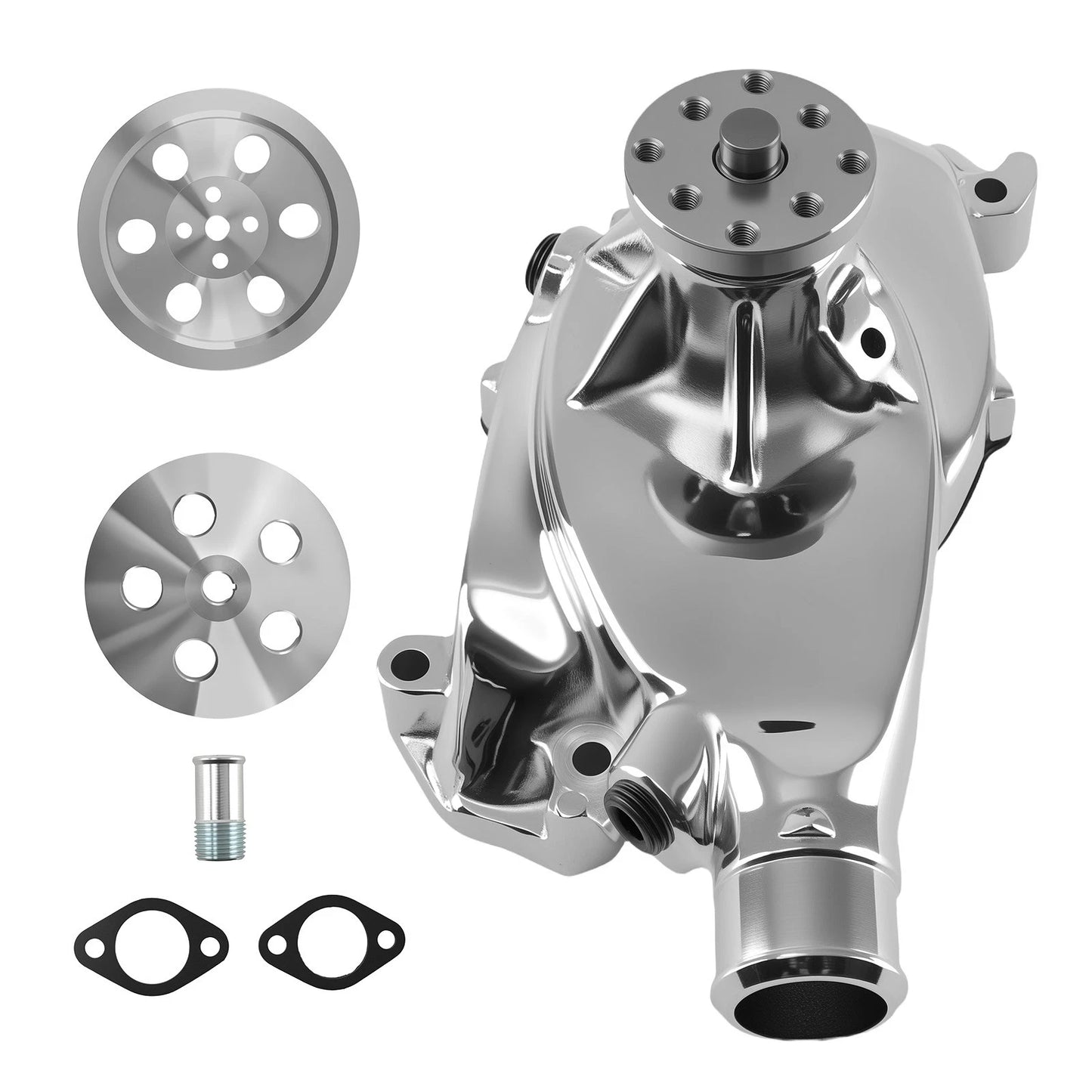 BBC Chrome Pulley Kit for Big Block Chevy 396-454 (1965–1970)