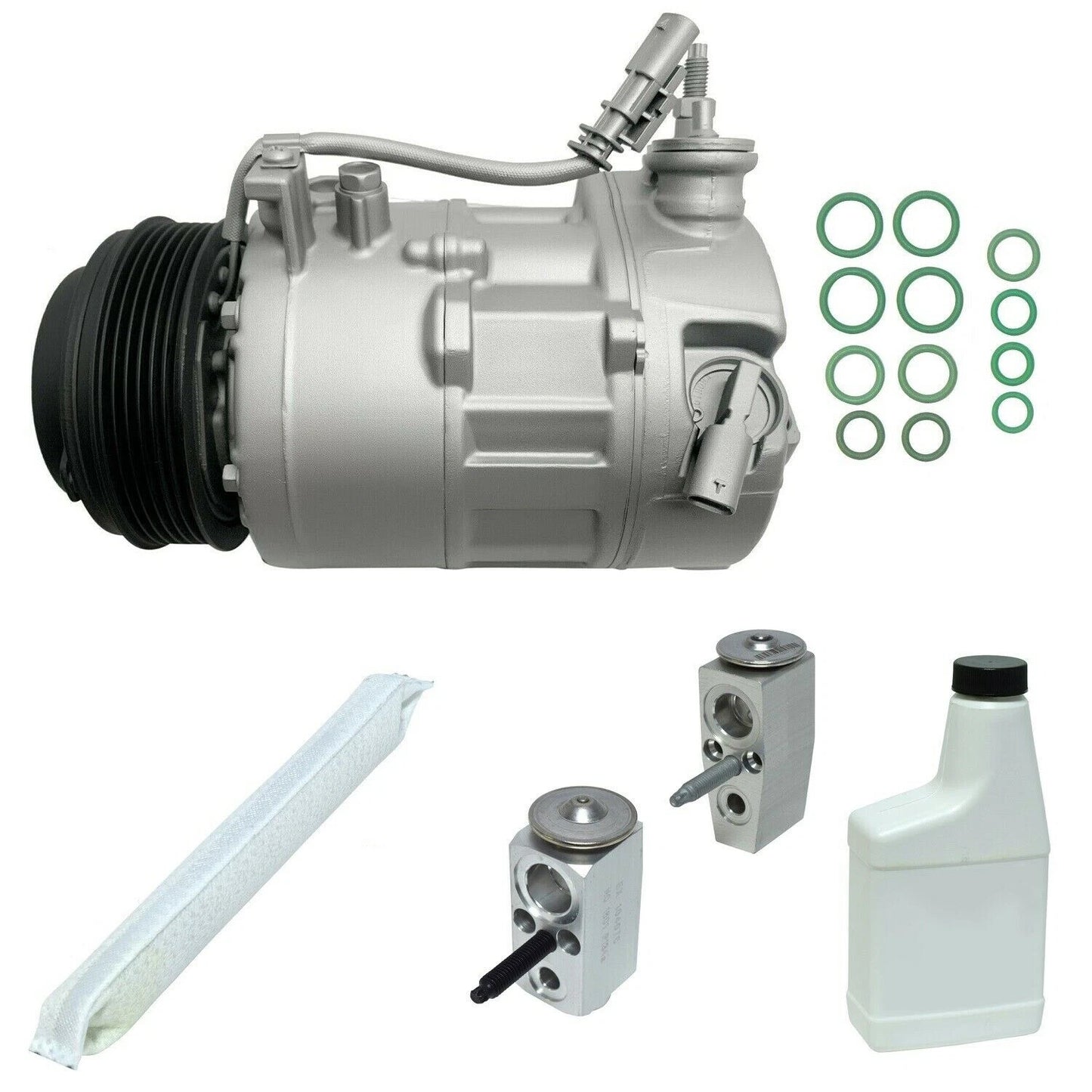 AC Compressor Kit Replacement Fits 2017-2019 GMC Acadia 3.6L Without Rear