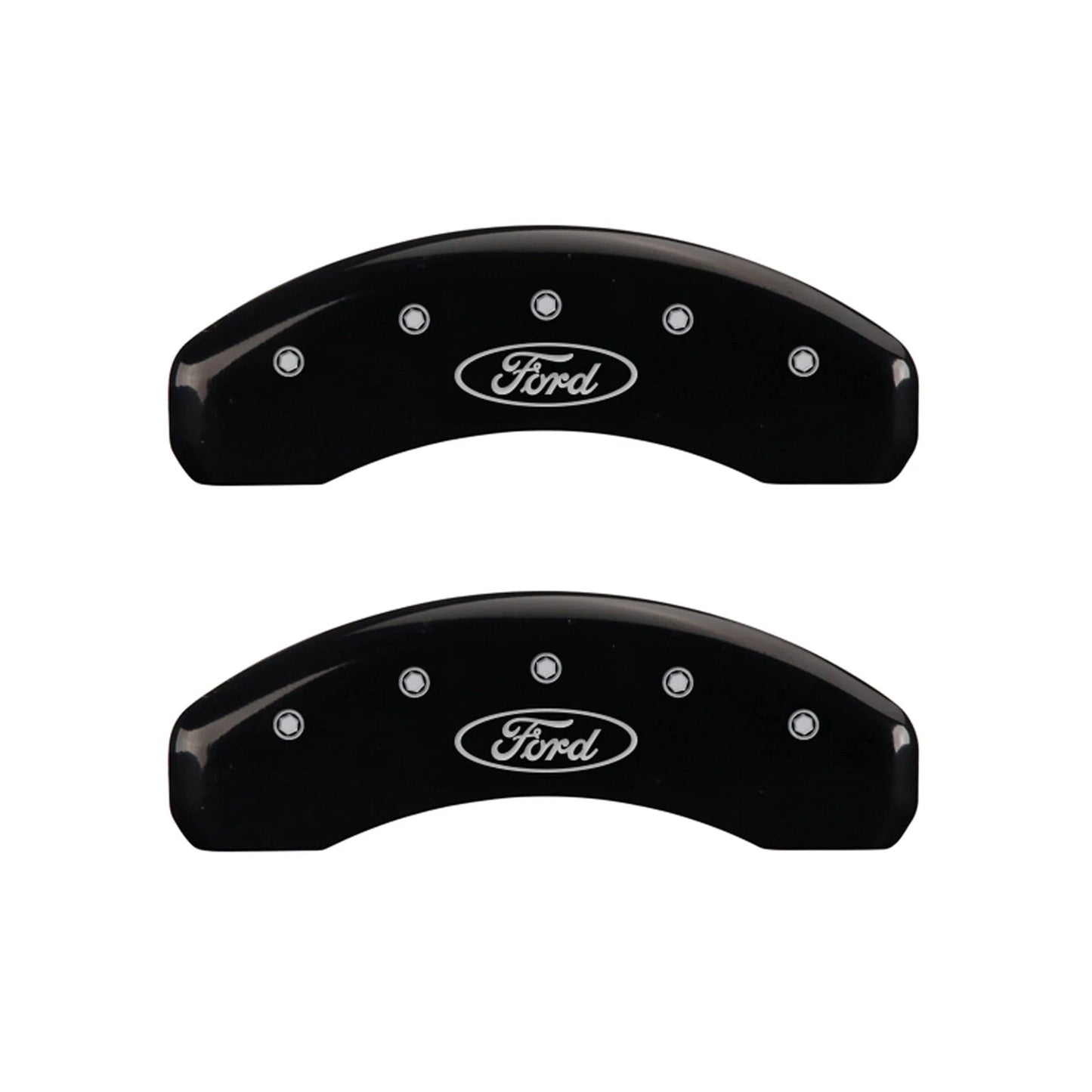 Front and Rear Black Caliper Covers for 2003–2006 Ford Expedition by MGP