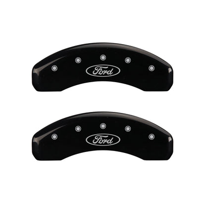 Front and Rear Black Caliper Covers for 2003–2006 Ford Expedition by MGP