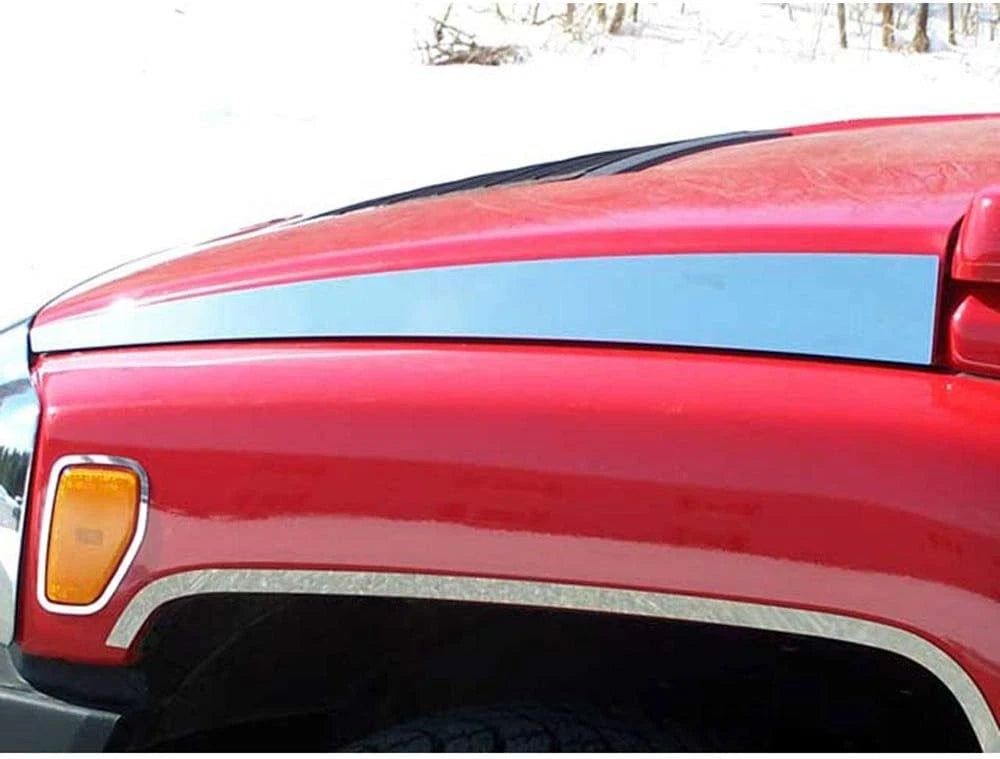 2pc. Luxury FX Chrome Hood Accent Trim for 2006-2009 Hummer H3