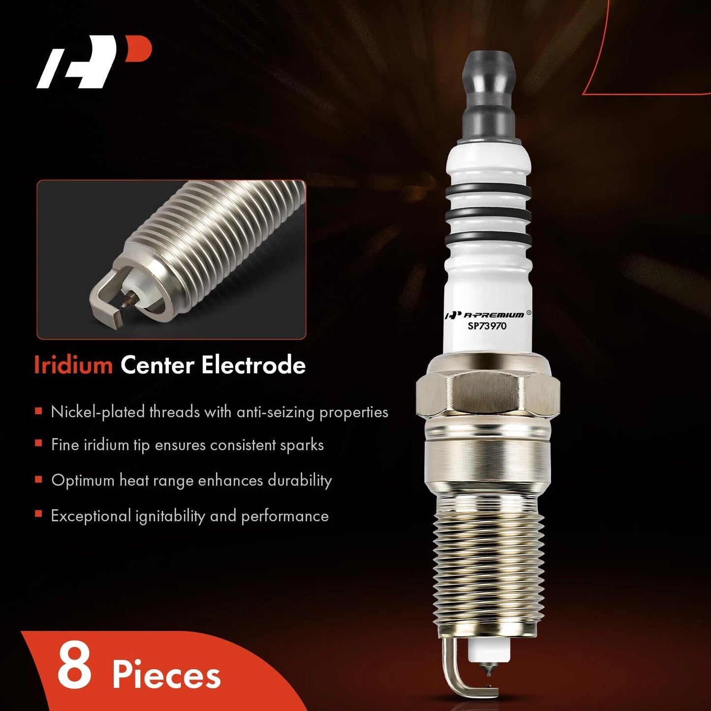 8x Iridium Platinum Spark Plugs for Chevrolet Silverado 1500 (1999–2013)