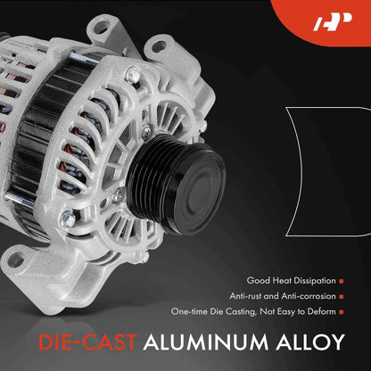 Alternator for Dodge Dart (2013–2016) 120A 6-Groove Pulley 12V