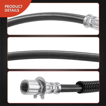 2X Front Brake Hydraulic Hose for Chevy Silverado GMC Sierra 2500 HD (2001–2007)