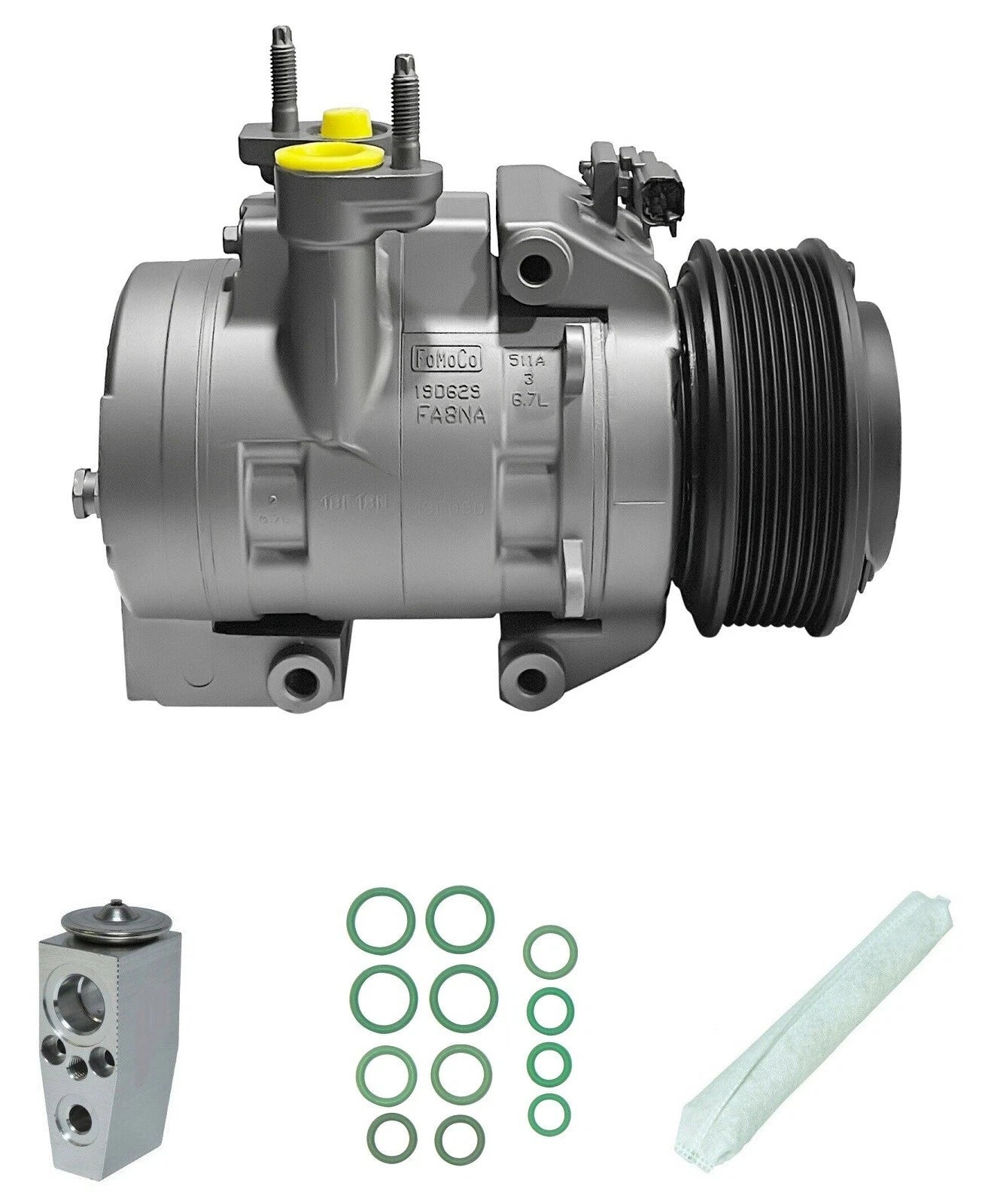 AC Compressor Kit Replacement for Ford F-350 Super Duty 6.7L (2019–2019)