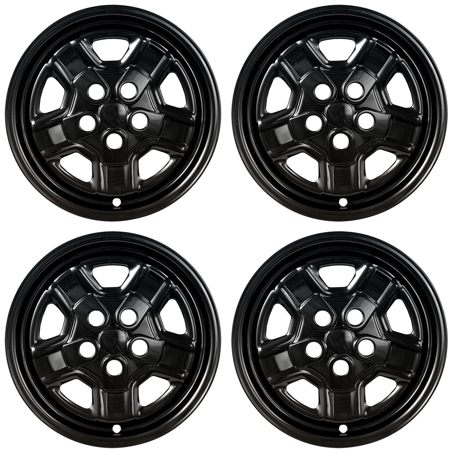 16" Gloss Black Wheel Skins for 2007-2017 Jeep Patriot - UQSK0125