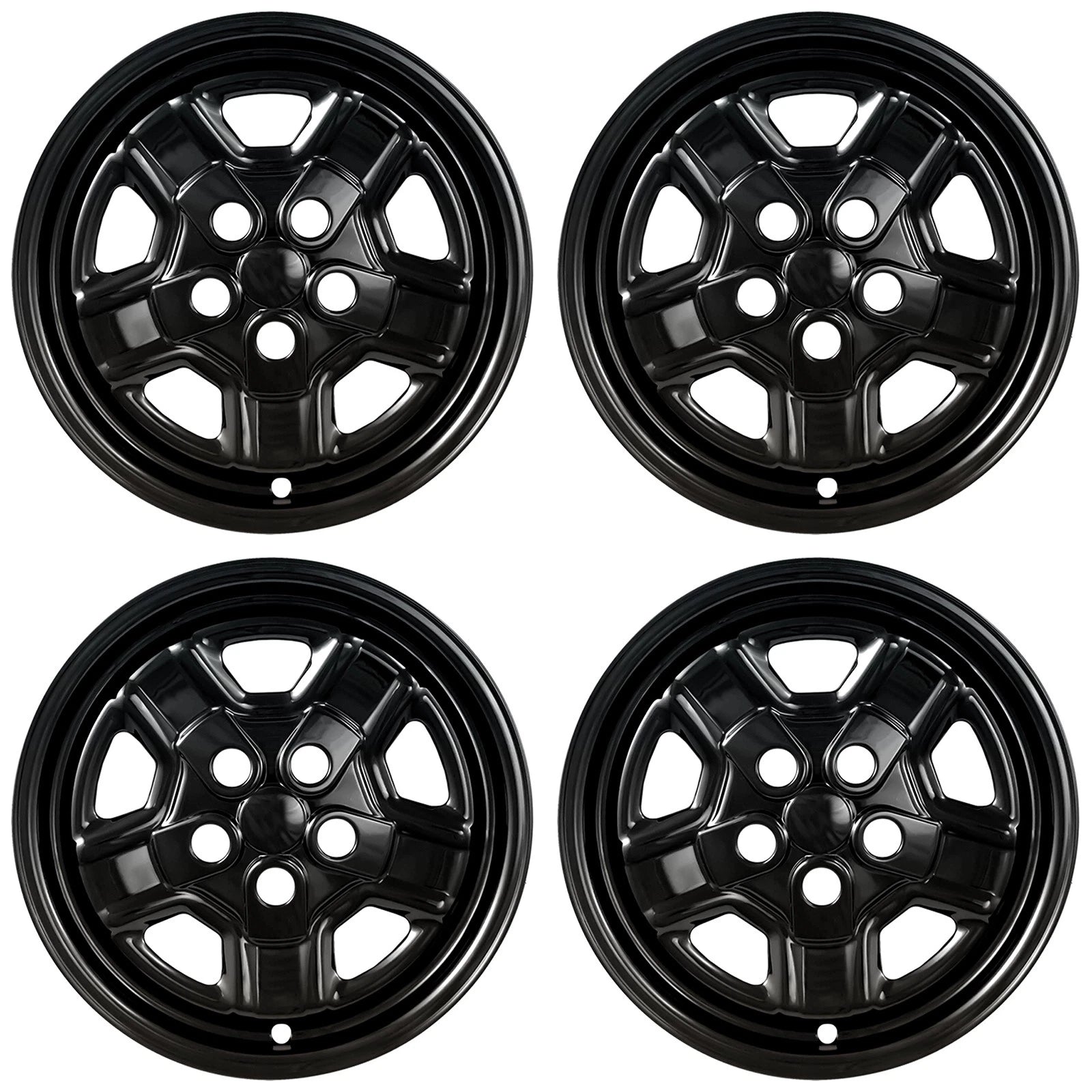16" Gloss Black Wheel Skins for 2007-2017 Jeep Patriot - UQSK0125