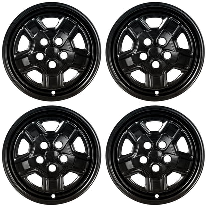16" Gloss Black Wheel Skins for 2007-2017 Jeep Patriot - UQSK0125