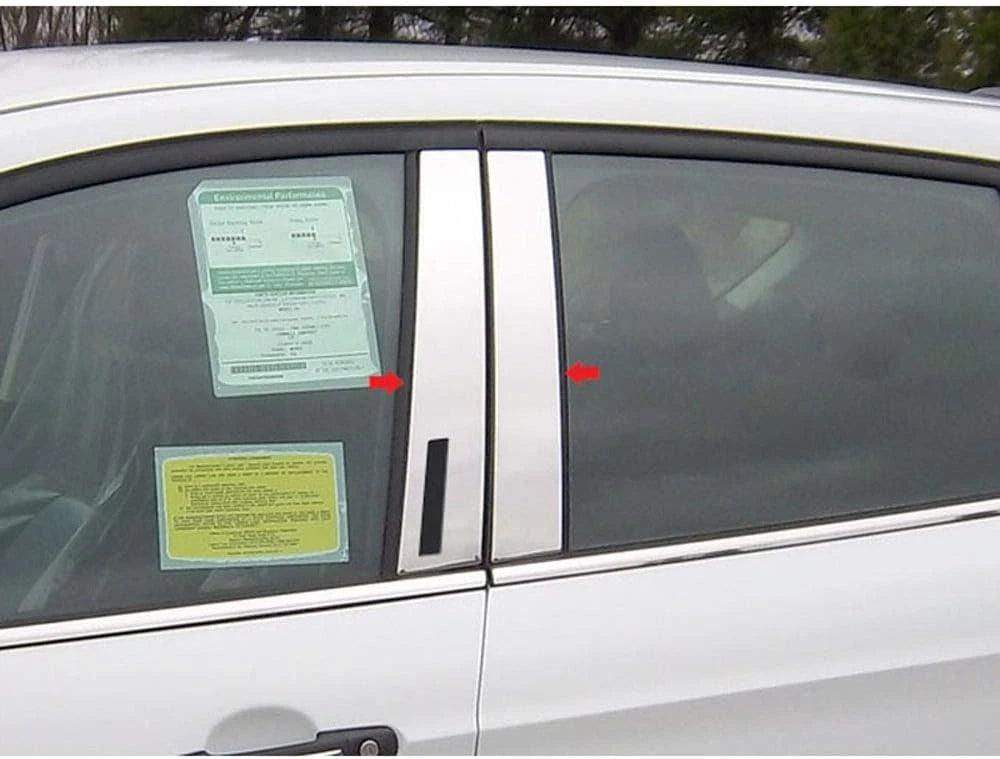 4p Luxury FX Chrome Pillar Post Set w/Keyless Entry For 2013-2019 Ford Escape