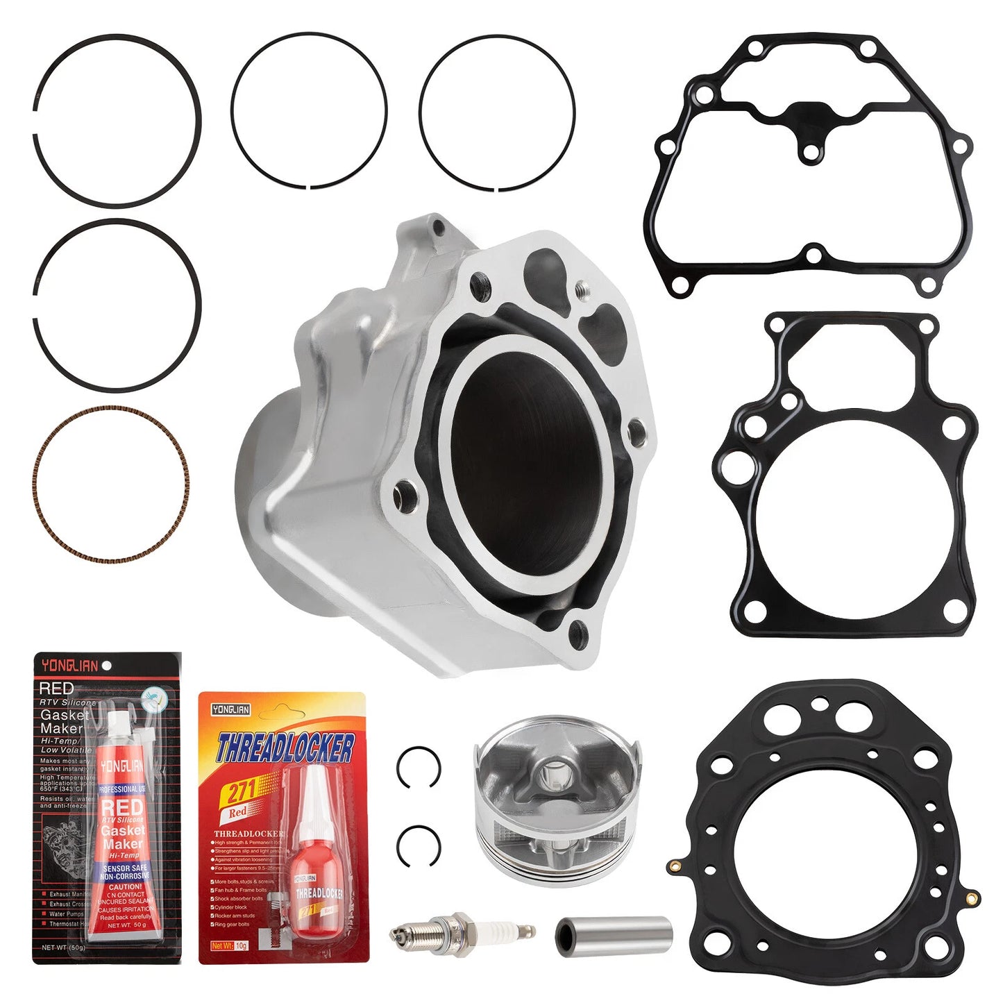 Cylinder Piston Gasket Top End Kit for Honda Rancher TRX 420 (2007–2018)