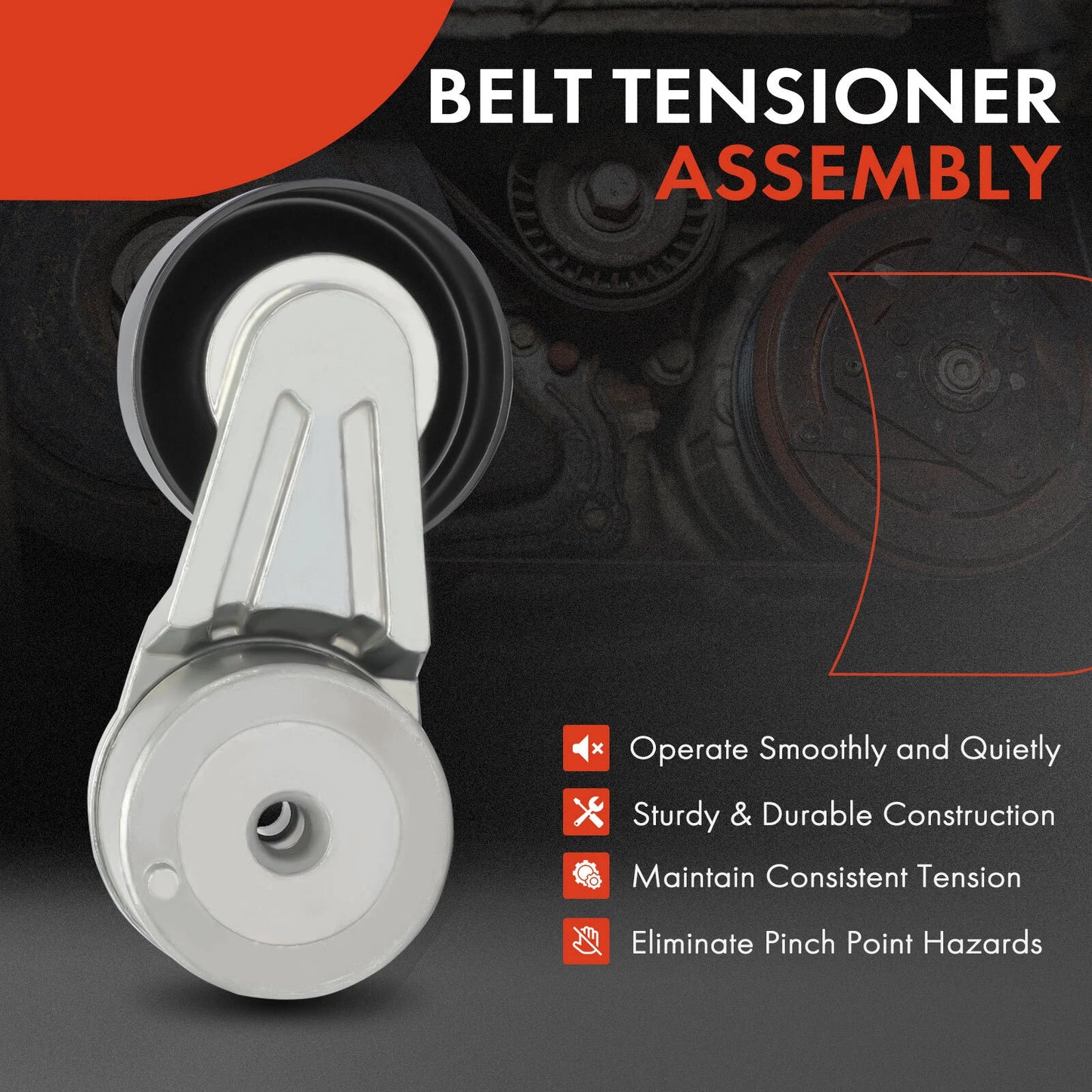 Belt Tensioner with Pulley for Chevrolet Kodiak C6500 C8500