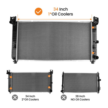 Aluminum Radiator for Chevrolet Suburban Tahoe GMC Yukon (2000–2014)