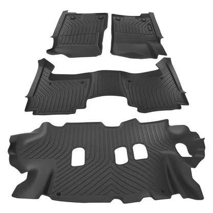 Black Carpet Floor Mats for Nissan Armada/Infiniti QX80 (2019–2022)