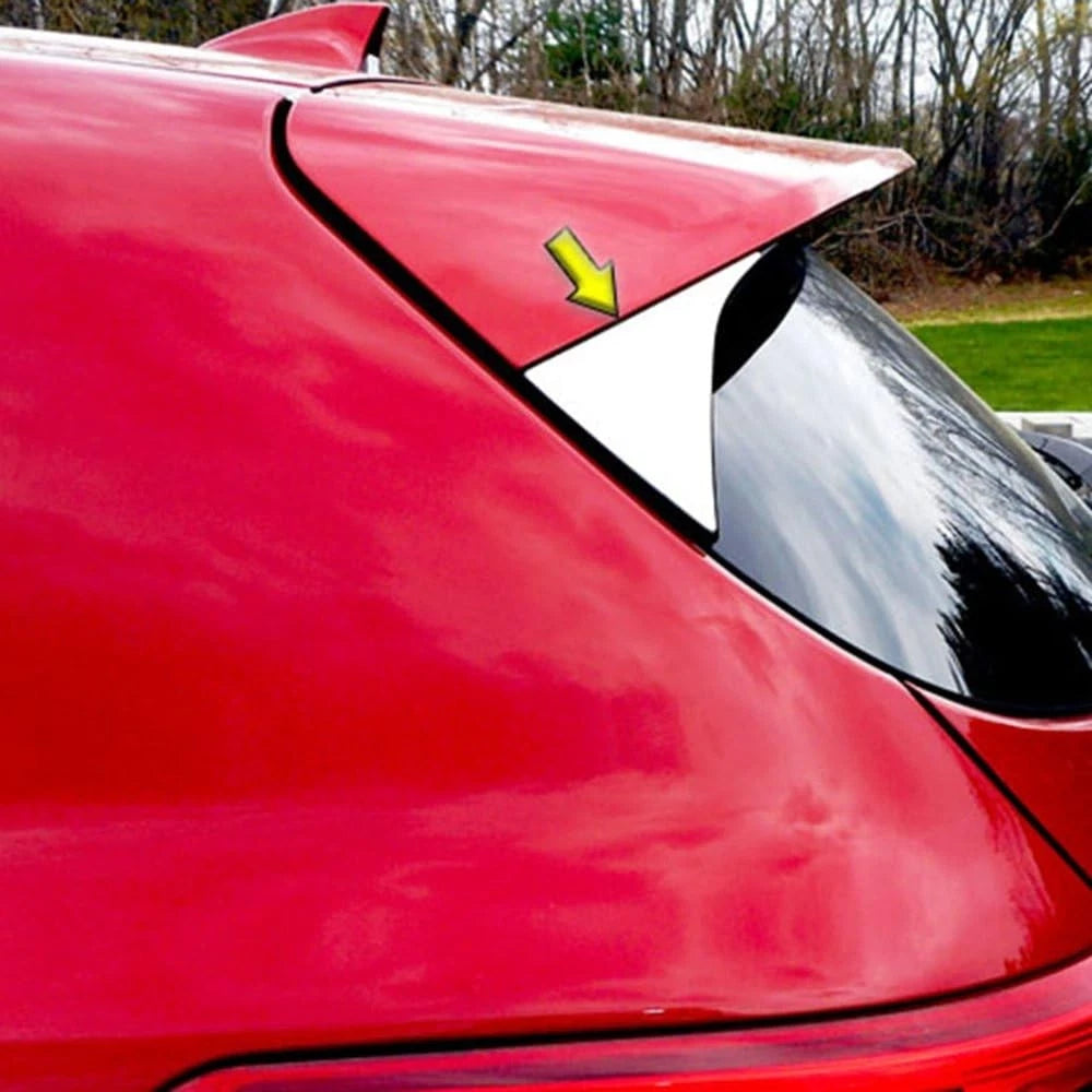 2pc Stainless Steel Sliding Rear Window Trim for Kia Sportage (2017–2022)