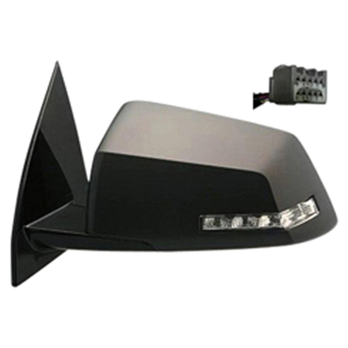 Driver Power Door Mirror w/Heated Glass w/Turn Signal Light w/Spotter Mirror