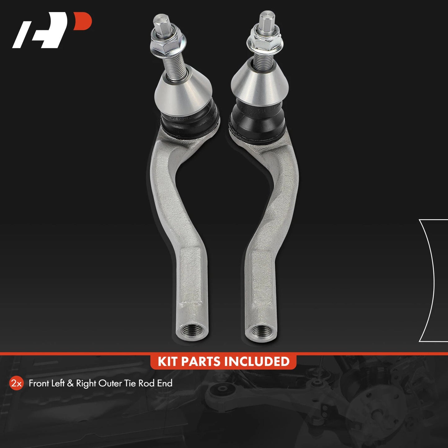 2X Front Outer Tie Rod Ends for Benz C300 C400 C43 AMG E300 (2015–2021)