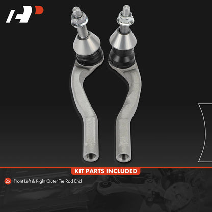 2X Front Outer Tie Rod Ends for Benz C300 C400 C43 AMG E300 (2015–2021)
