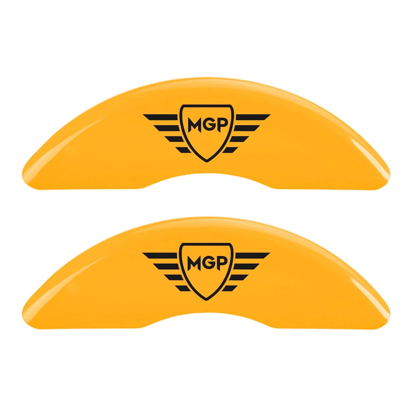 Caliper Covers Set of 4 Yellow MGP Logo for Lincoln Navigator (2008–2009)