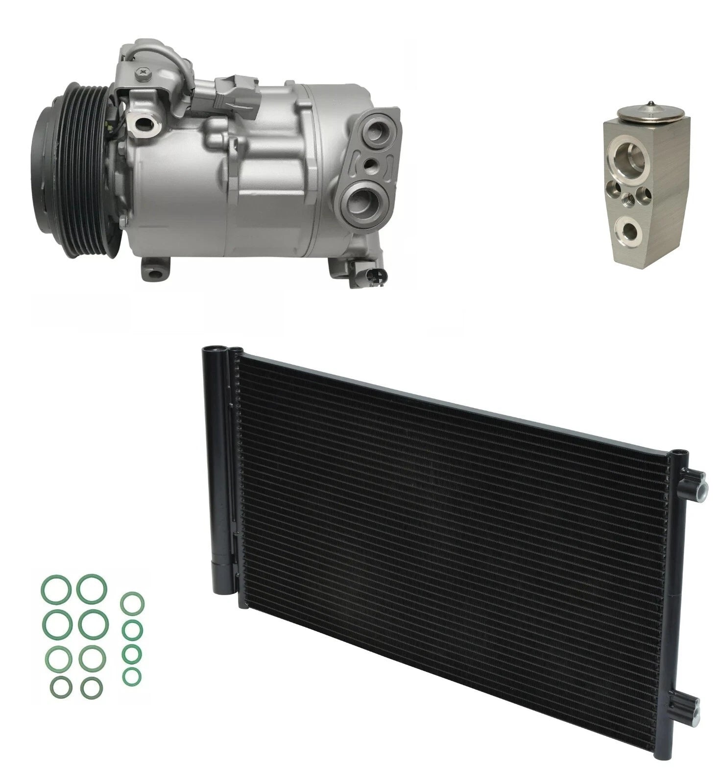 A C Compressor Kit with Condenser for Jeep Renegade 2.4L (2016–2018)