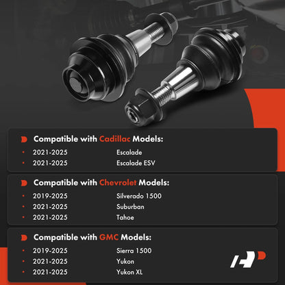 2X Front Lower Side Ball Joint for Chevrolet Silverado 1500 (2019–2025)