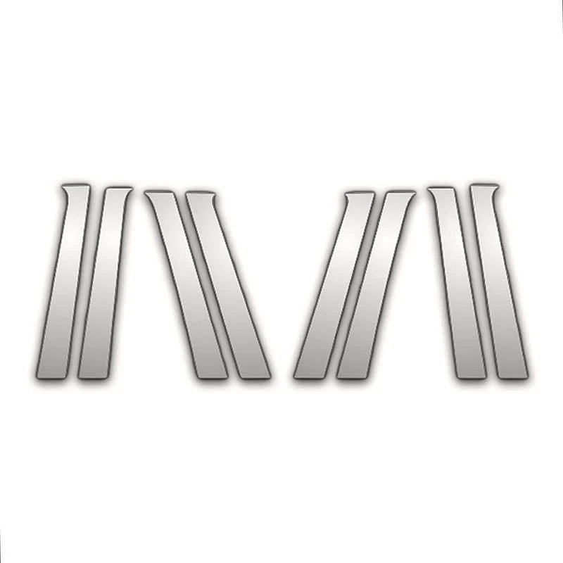 Chrome Pillar Post Covers 8Pc Replacement for Jeep Compass (2007–2016)