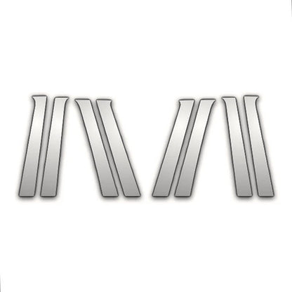 Chrome Pillar Post Covers 8Pc Replacement for Jeep Compass (2007–2016)
