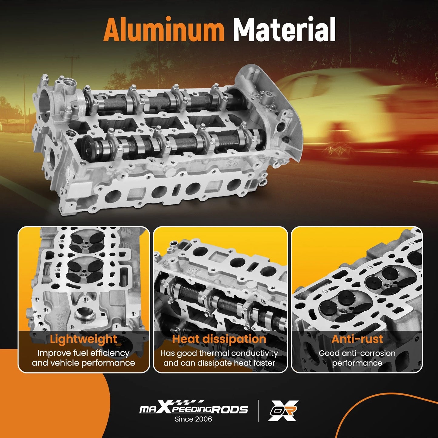 Cylinder Head Assembly for Ford Fiesta Transit Connect (2014–2019) 1.6L Turbo