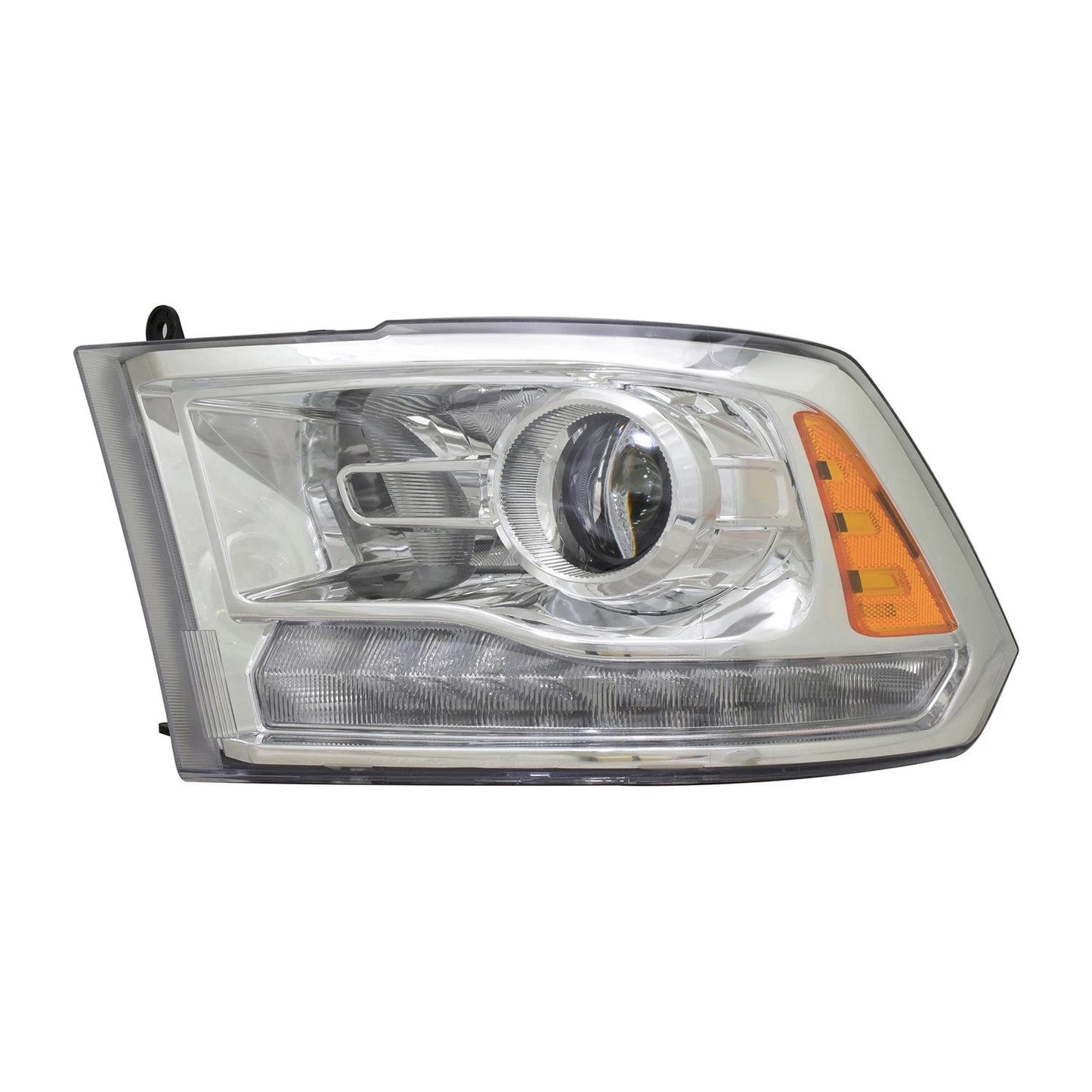 Replacement Chrome Driver Side Halogen Headlight Assembly w/o Logo