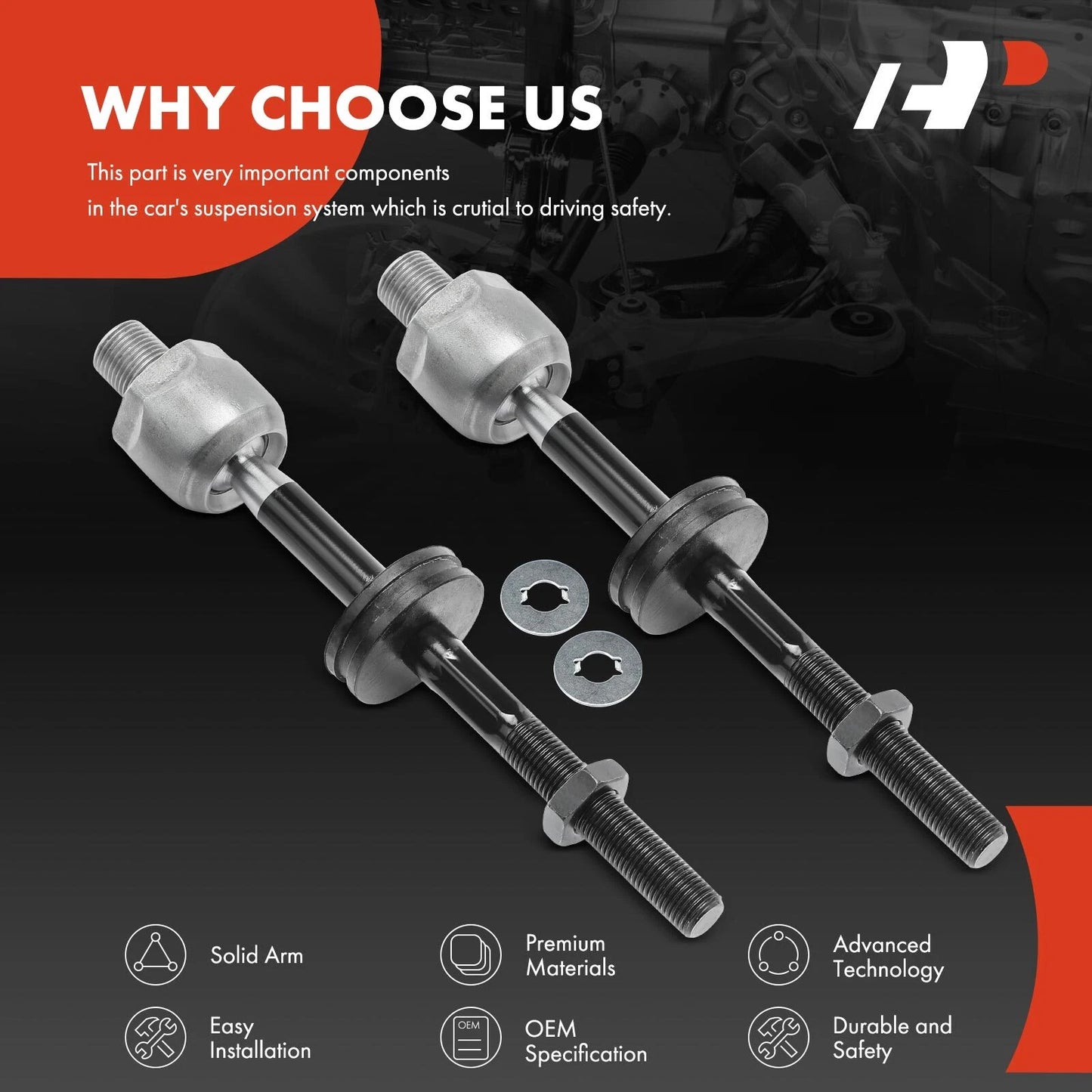 2X Inner Tie Rod Ends for BMW E36 318i 318is 318ti (1992–1999)
