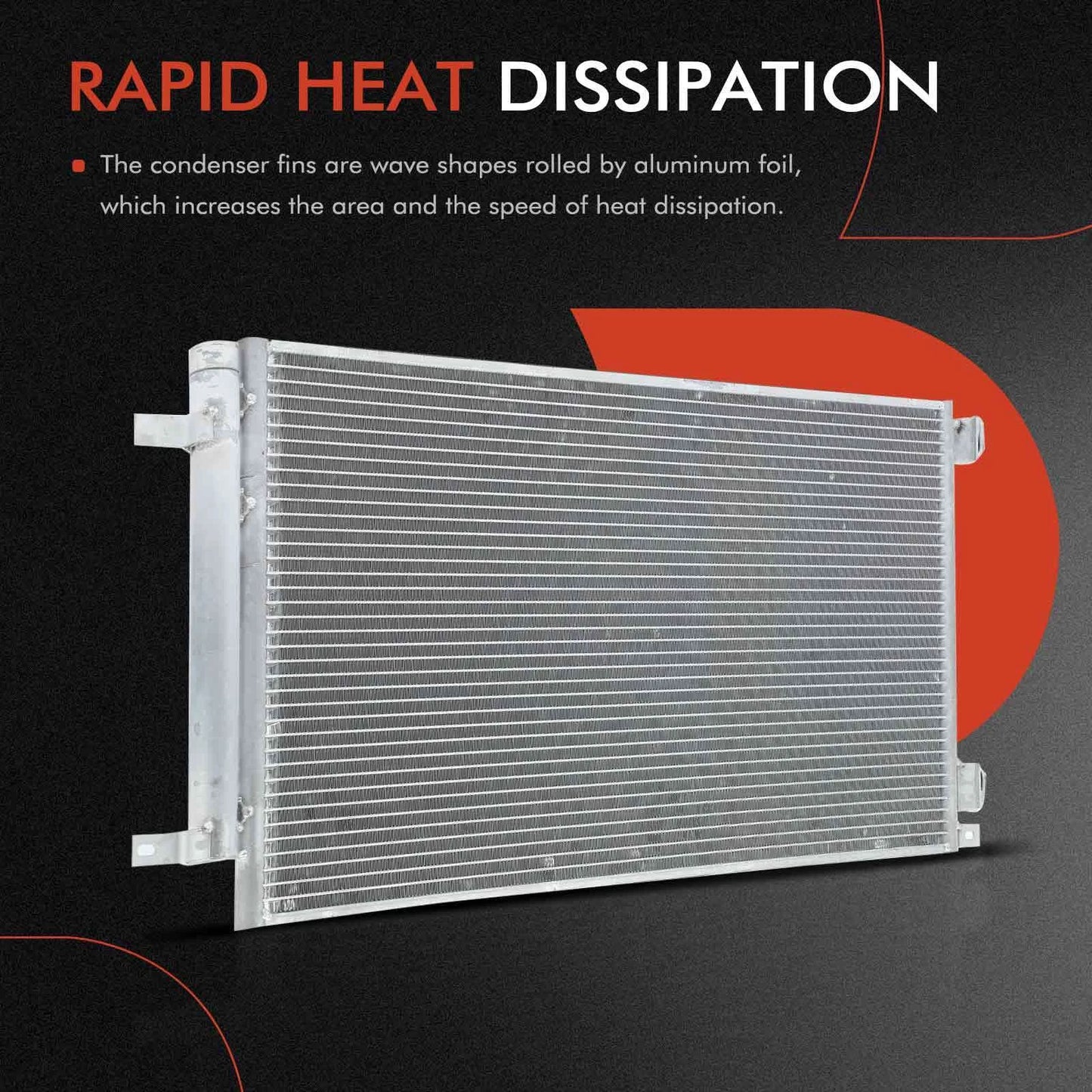 A/C Condenser with Receiver Drier & Bracket for Buick Encore GX (2020–2023)
