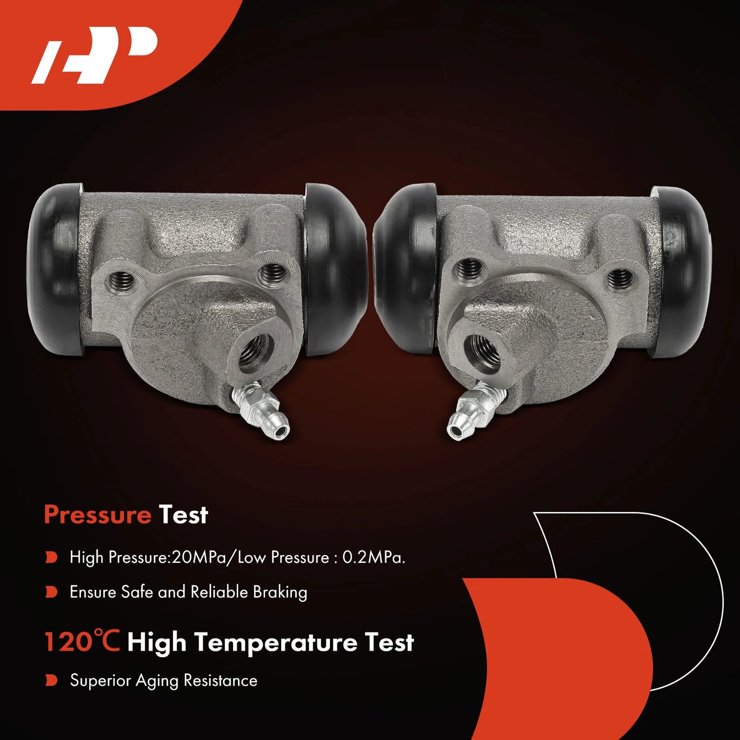 2Pcs Drum Brake Wheel Cylinders for Chevy C10 Pickup (1960–1987)