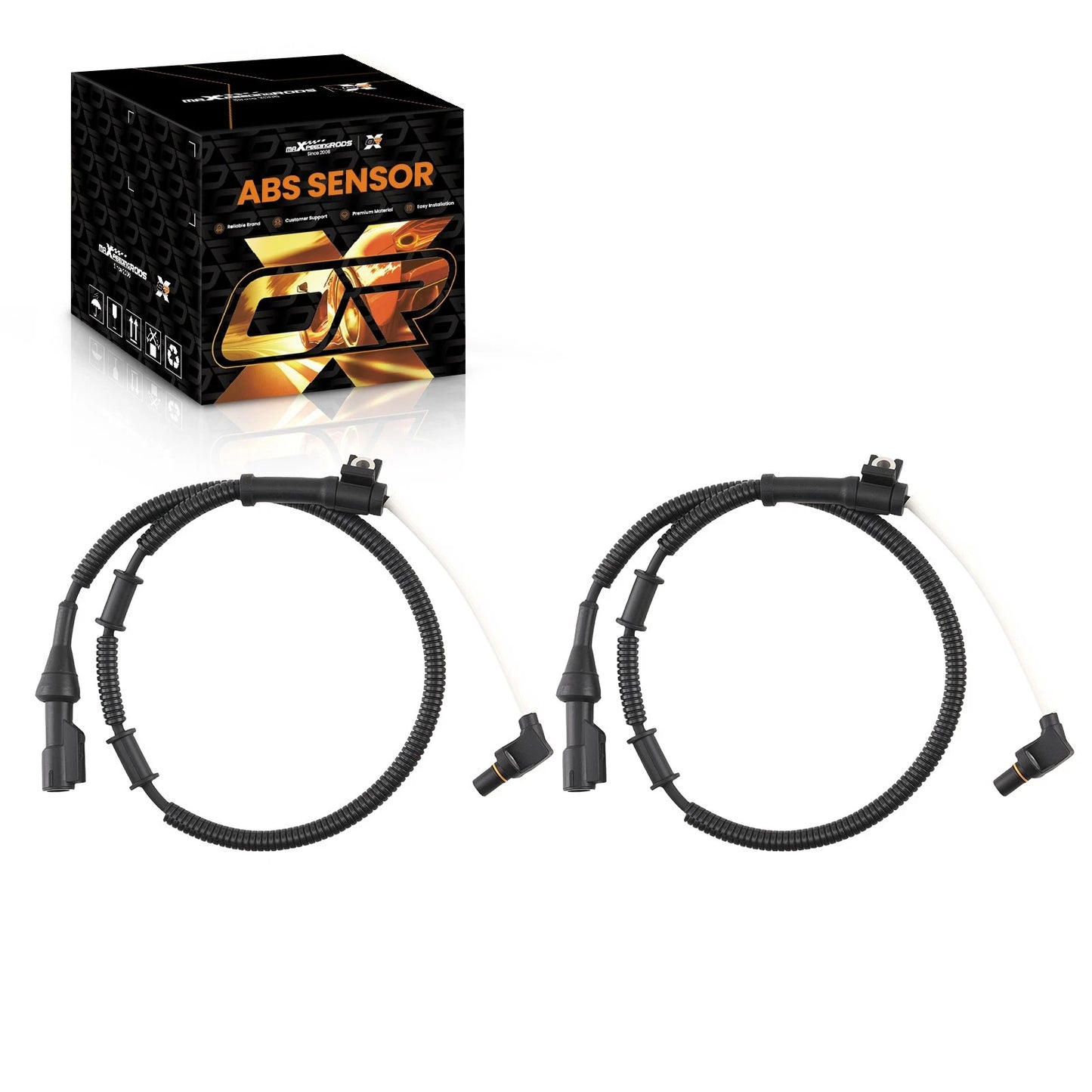 ABS Wheel Speed Sensor Front 2PC for Ford F-150 Expedition (1997–2004)