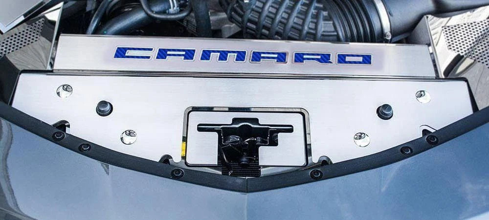 Brushed Front Header Plate Replacement for Chevrolet Camaro (2016–2020)