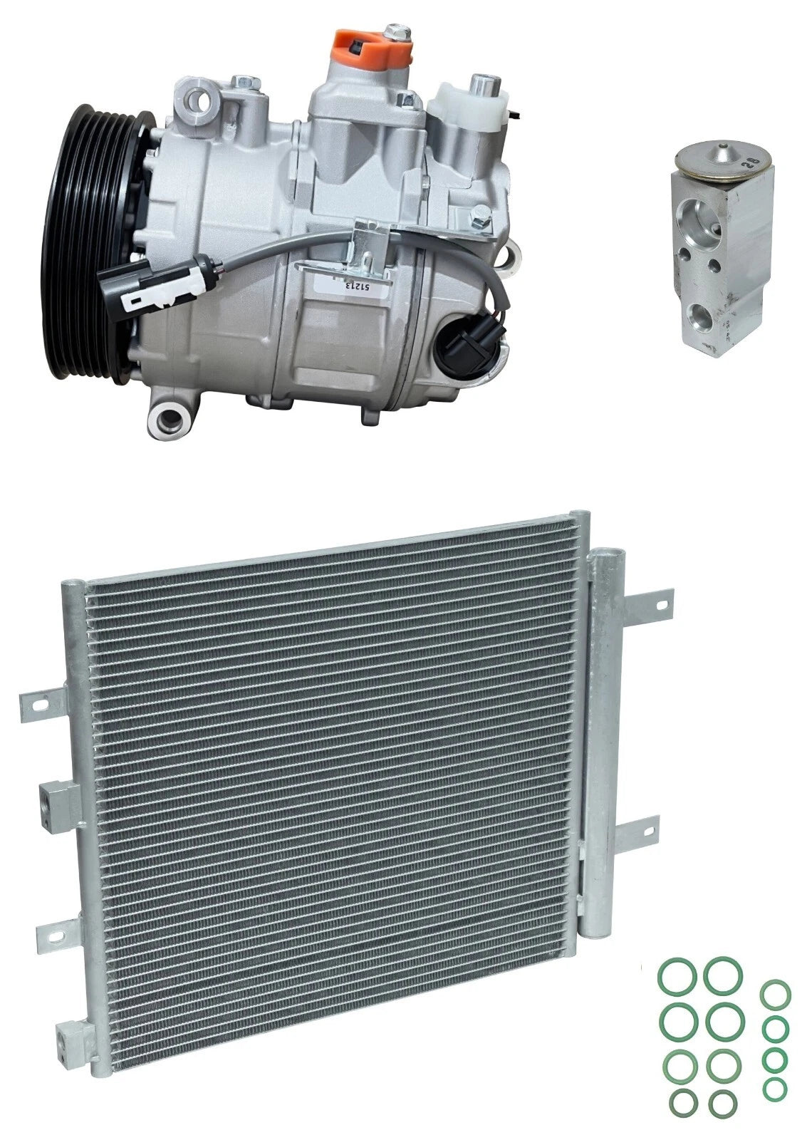 AC Compressor Kit With Condenser for Jaguar XK 4.2L (2008–2008)