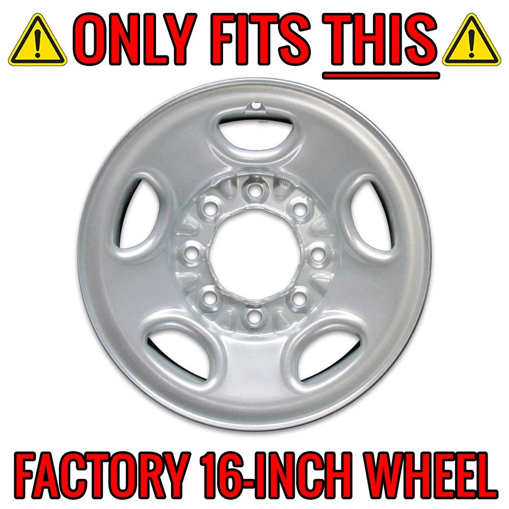 Chrome Wheel Skins Set of 4 for 2001–2007 GMC Sierra 1500
