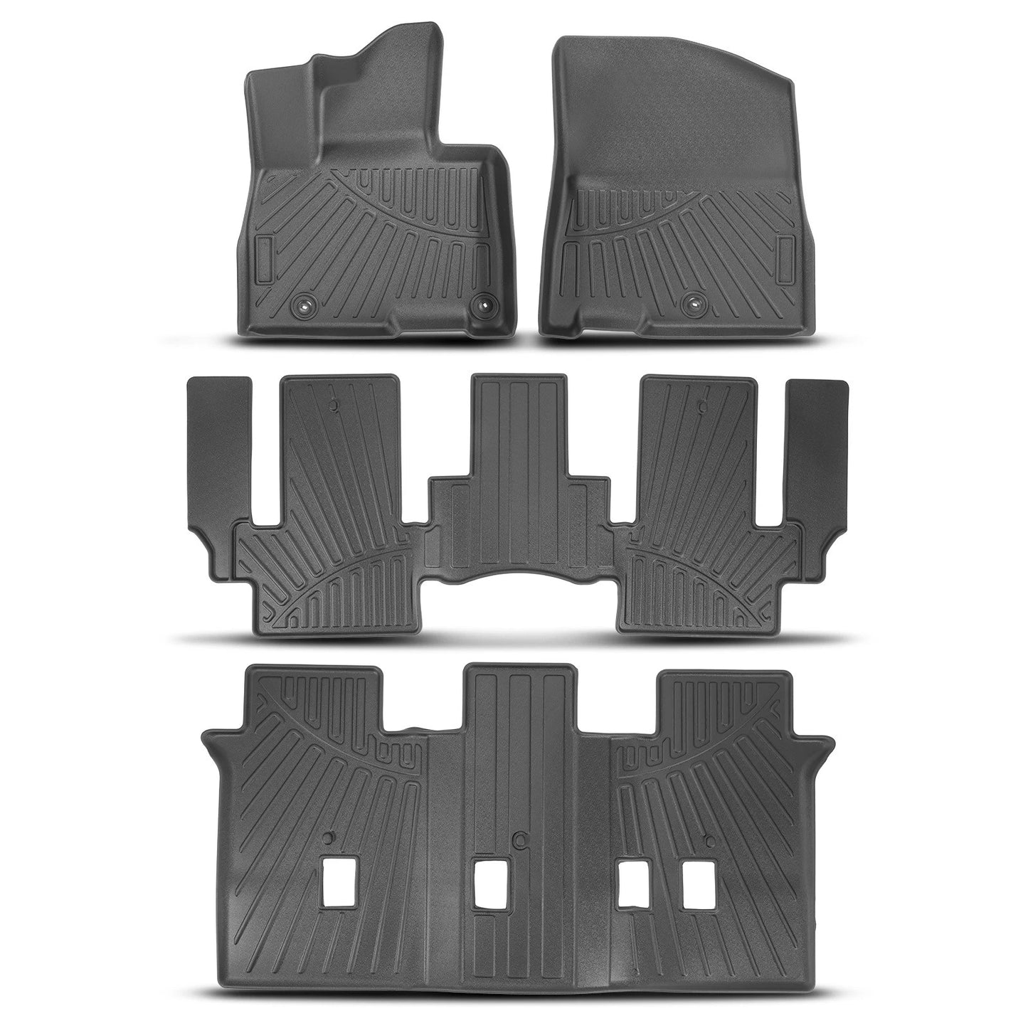 3 Row Floor Mat for Kia Carnival MPV (2022–2024) All Weather