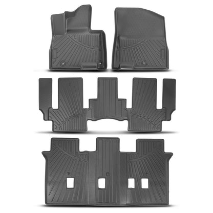 3 Row Floor Mat for Kia Carnival MPV (2022–2024) All Weather