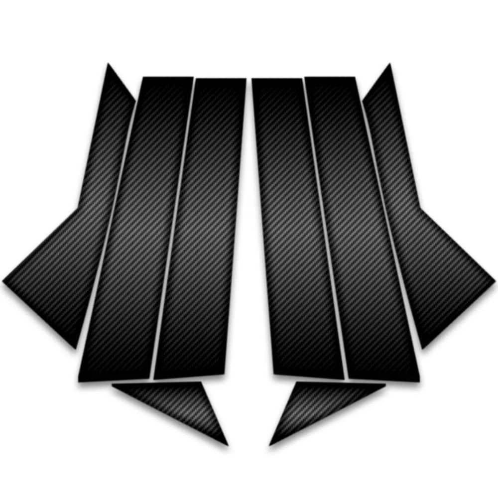 8pc Carbon Fiber Pillar Post Covers for 2010-2016 Cadillac SRX