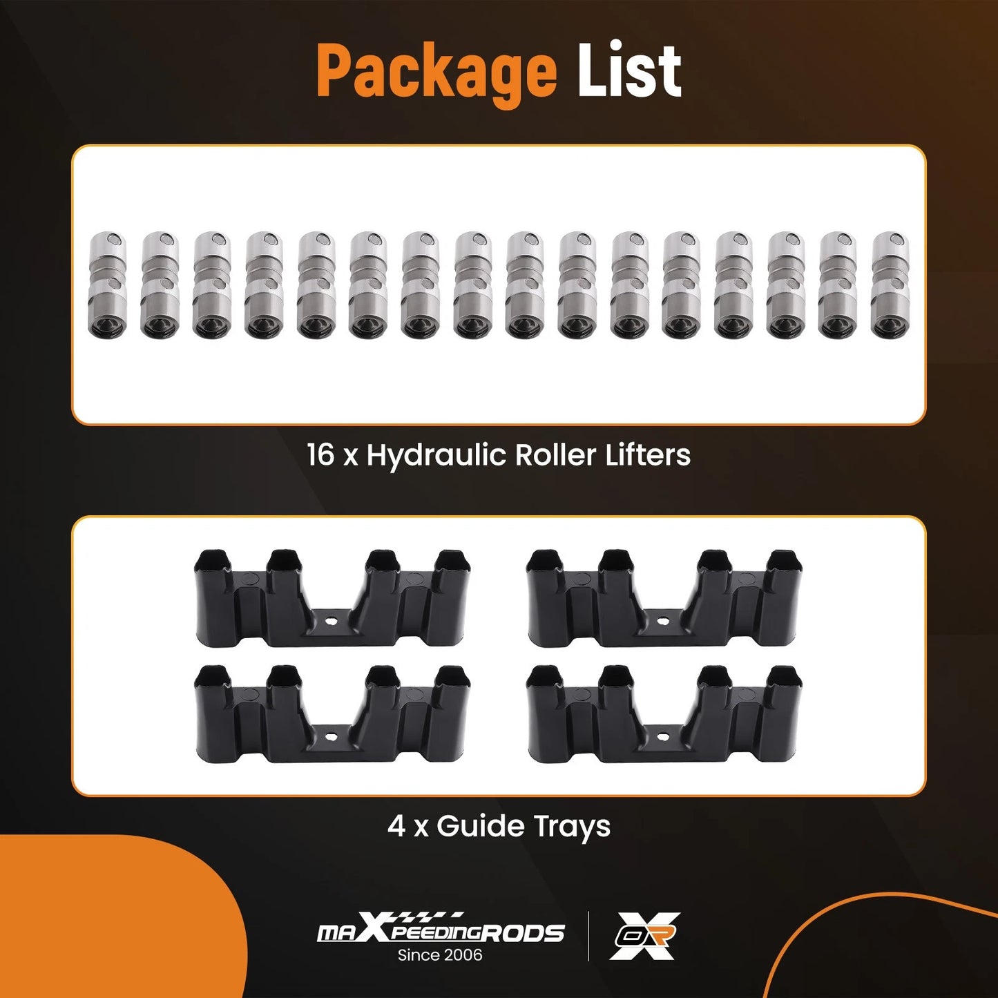 Hydraulic Roller Lifters Set for Chevrolet GMC (1992–2014 LS1–LS7)