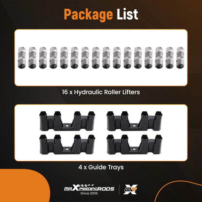 Hydraulic Roller Lifters Set for Chevrolet GMC (1992–2014 LS1–LS7)