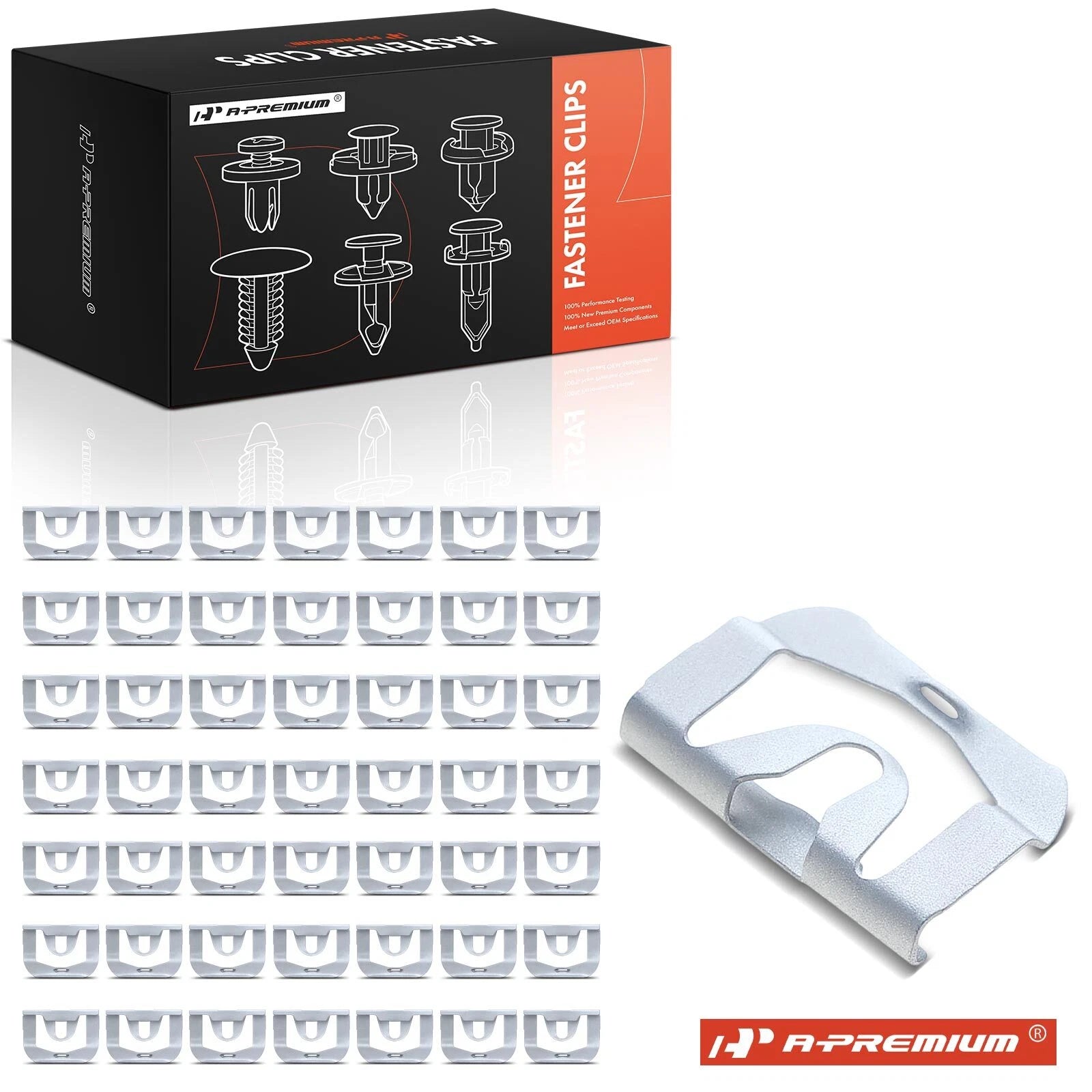 50Pcs Window Windshield Reveal Molding Retainer Clips for Mazda