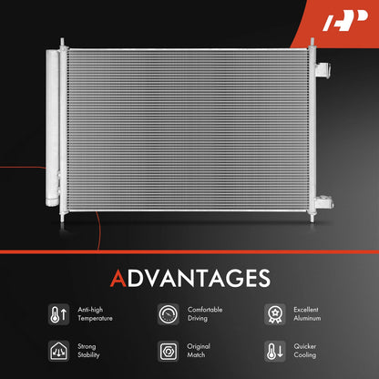 A/C Condenser with Bracket & Drier for Chevrolet City Express (2015–2018)