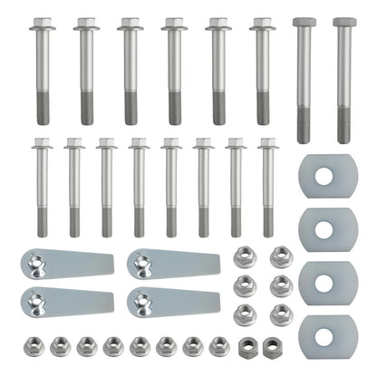Control Arm Hardware Kit for Jeep Wrangler TJ LJ (1997–2006) Zinc Plated