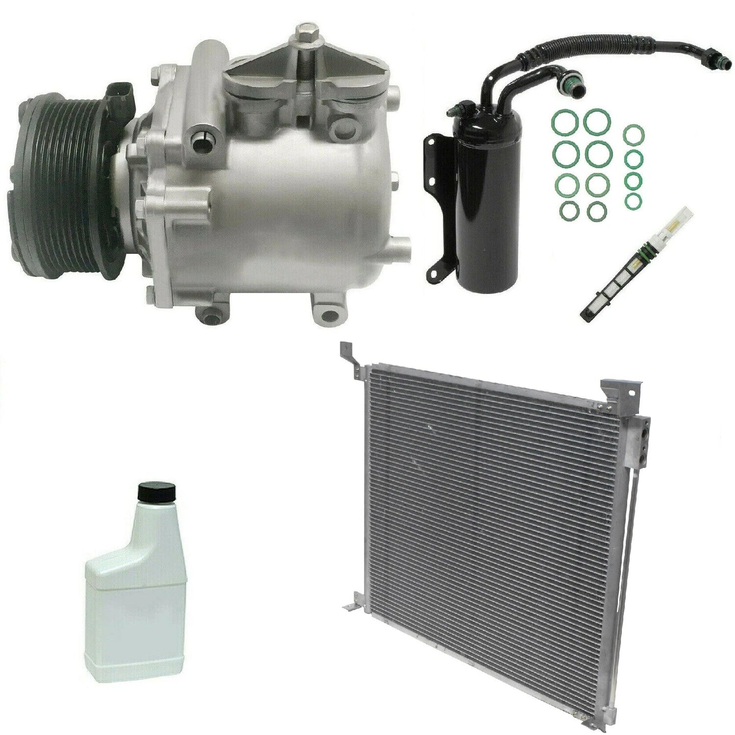 AC Compressor Kit with Condenser for Volkswagen Amarok (2011–2020)
