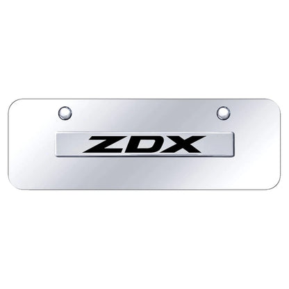 Chrome Name on Chrome Mini License Plate - Officially Licensed for Acura ZDX