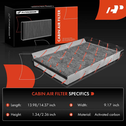 Activated Carbon Cabin Air Filter for Mercedes-Benz Sprinter 2500 3500 (2007–2023)